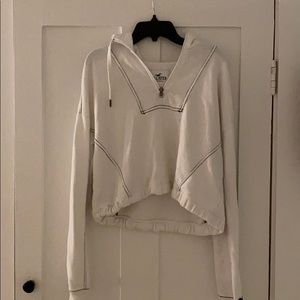 White collard crop top!!